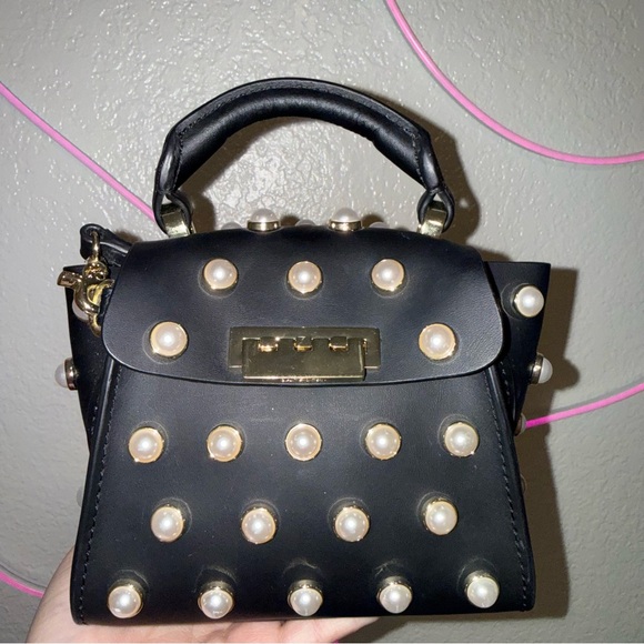 Handbags - Zac Posen Pearl-Studded Handbag